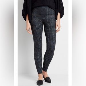 Maurices skinny ankle plaid ponte pants